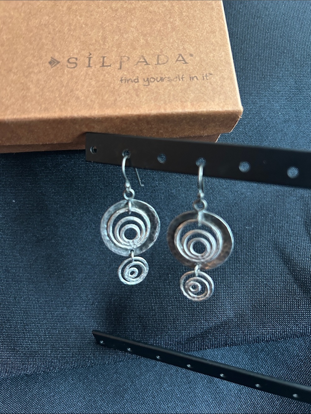 Silpada W1756 Oxidized Sterling Silver Earrings